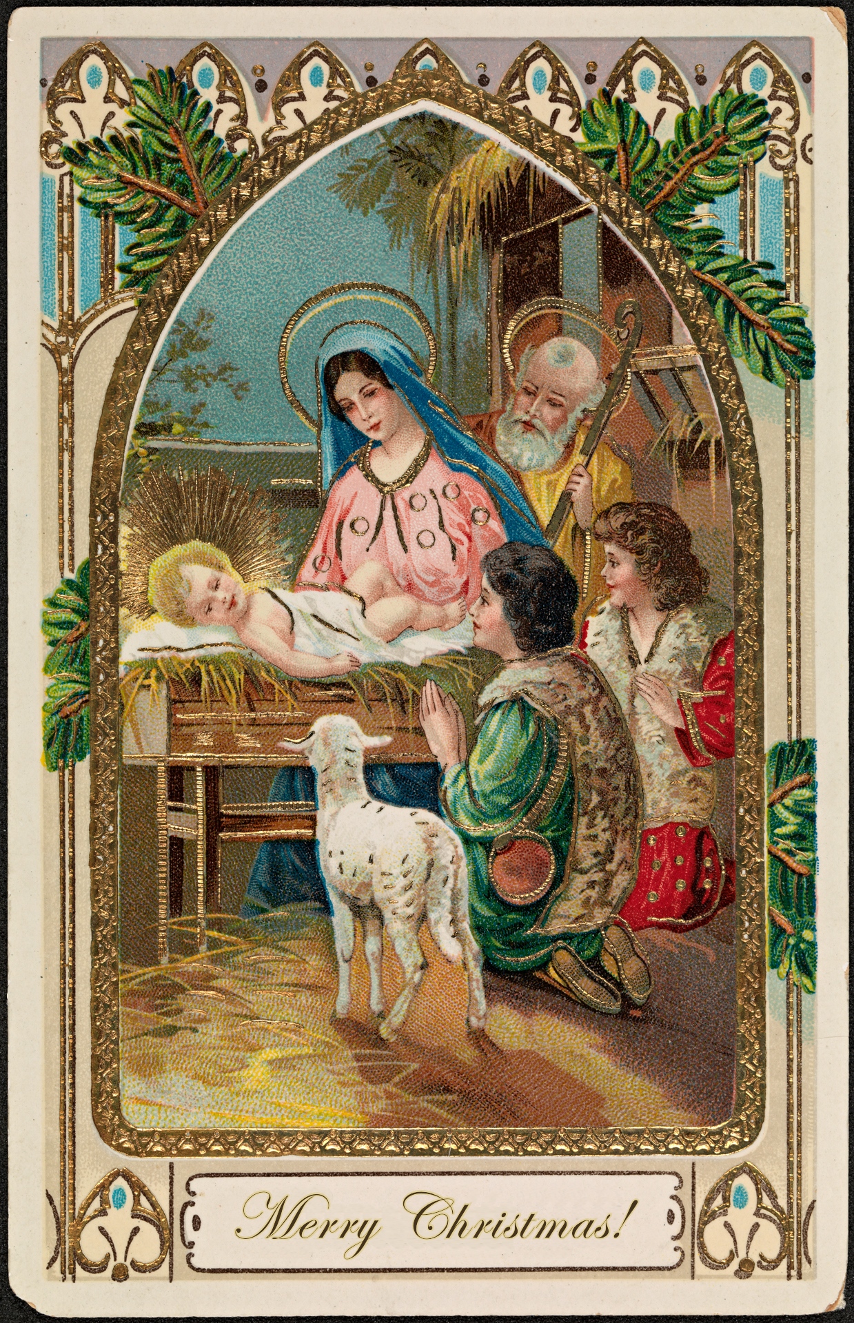 Vintage Nativity Christmas Cards